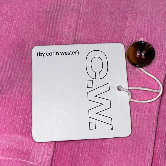 NWT.  Women’s Pink Corduroy Button down shirt.  Size 34. - Picture 7 of 9